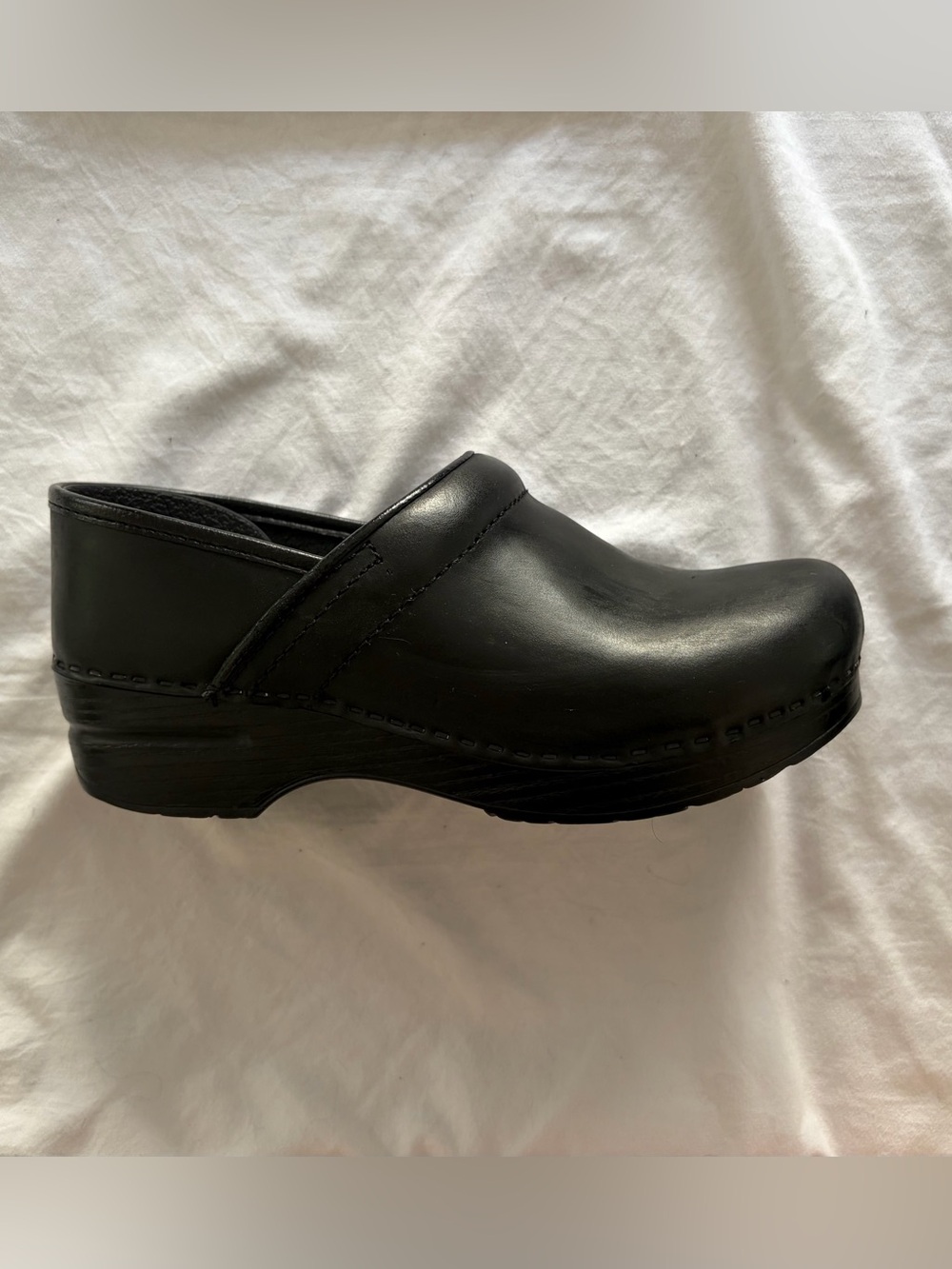 DANSKO Womens Black Slip-On Professional Nursing Clog Sz 38